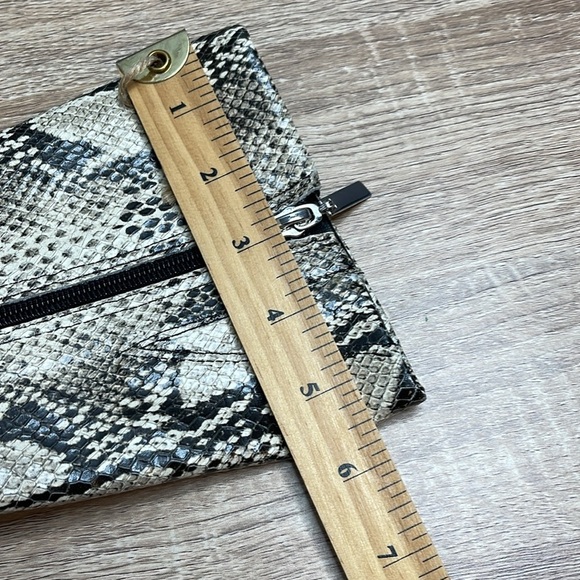 Schutz NWT Raff Snake Embossed Leather Platform Boots Block Heel Square Toe 5 - Picture 12 of 13